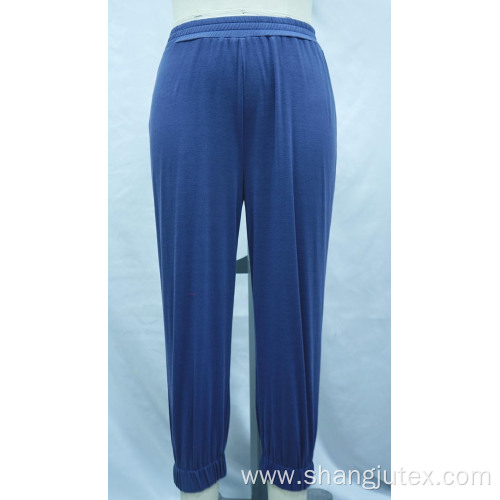 Women's knitted ankle sports pants